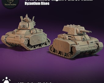 Tribounus Light Patrol Tank - Byzantium Rises - ThatEvilOne - 28mm Sci-Fi Tabletop Wargaming Miniature