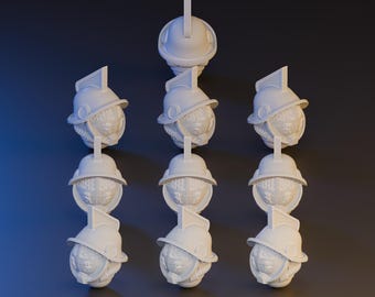 Planetary Snackers Heads - ThatEvilOne - 28mm Sci-Fi Tabletop Wargaming Conversion Bits
