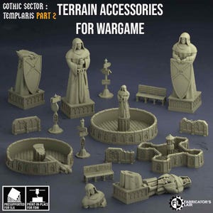 Scatter Terrain Bundle - Gothic Sector - Fabricator&#39;s Lair - 28/32mm Sci-Fi Tabletop Wargaming Terrain