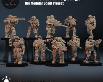 Iron Revenant Cyborgs - Scout Project - ThatEvilOne - 28mm Sci-Fi Tabletop Wargaming Miniature