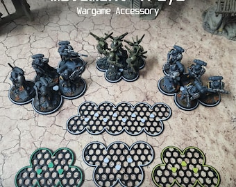 Movement Trays - 5-10x 25mm-40mm - Tabletop Wargaming Accessory