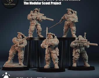 Landsknecht Castellans - Scout Project - ThatEvilOne - 28 mm sci-fi tafelmodel Wargaming-miniatuur