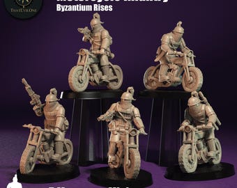 Motorcycle Infantry - Byzantium Rises - ThatEvilOne - 28mm Sci-Fi Tabletop Wargaming Miniature