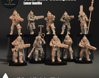 Solar Rifle Champions - Lunar Auxilia - ThatEvilOne - 28mm Sci-Fi Tabletop Wargaming Miniature
