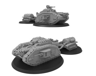 Nero Heavy Crocodile Tank - Smol Lunar Auxilia - ThatEvilOne - 6-8mm Sci-Fi Tabletop Wargaming Miniature