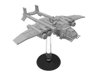 Nemitas Strike Bomber - Smol Lunar Auxilia - ThatEvilOne - 6-8mm Sci-Fi Tabletop Wargaming Miniature
