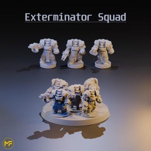 Exterminator Squad - 6-8mm Sci-Fi Tabletop Wargaming Miniature