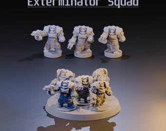 Exterminator Squad: 6-8 mm sci-fi tabletop wargaming-miniatuur