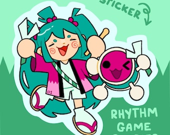 Hatsune Miku x Taiko no Tatsujin Sticker