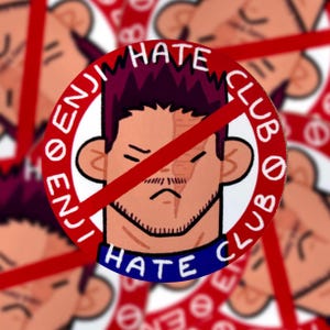 Autocollant vinyle Enji Todoroki Hate Club