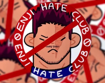 Enji Todoroki Hate Club Vinyl Sticker