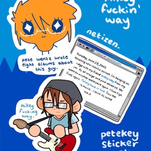 Petekey Sticker Pack - My Chemical Romance/Fall Out Boy