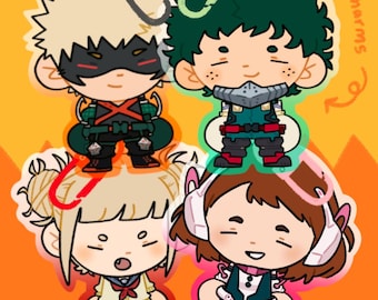 MHA 1.5” Phone Charms/Mini Keychains