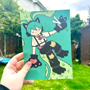 Hatsune Miku Kitty A5 Print