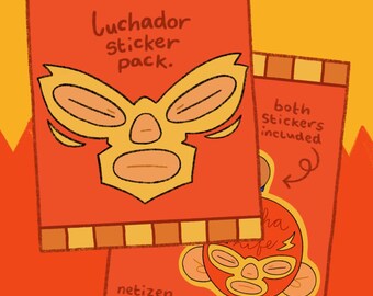 Lucha Libre Sticker Pack - Original Pro Wrestling Stickers