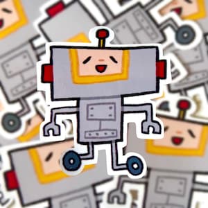 Sticker en vinyle Katamari Damacy, cousin robot