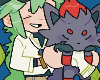 N’s Zorua - A5 Pokémon Print