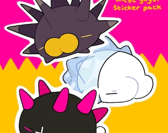 Bean Shaped Pokemon Sticker Pack - Snom Pyukumuku Pincurchin