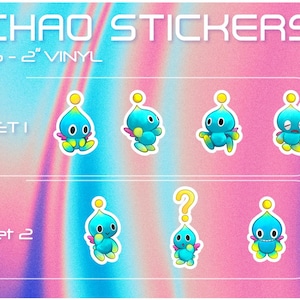 Chao Stickers, Sonic the Hedgehog Stickers, 2
