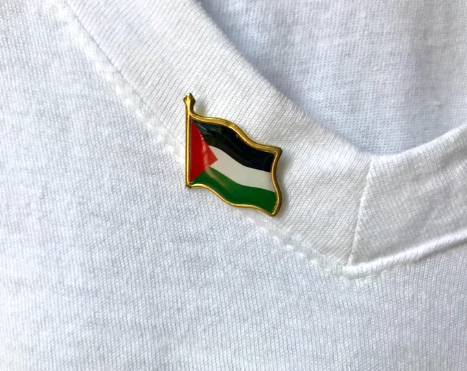 Enamel Pin Palestinian Flag Brooch Palestine Gaza Support Protest