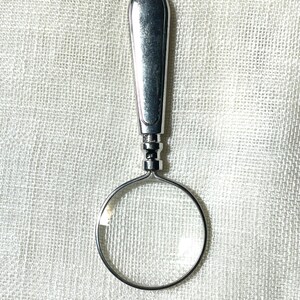 Vintage Magnifying Glass Necklace: Functional Silver or Gold Colored Jewelry, 6x Power image 14