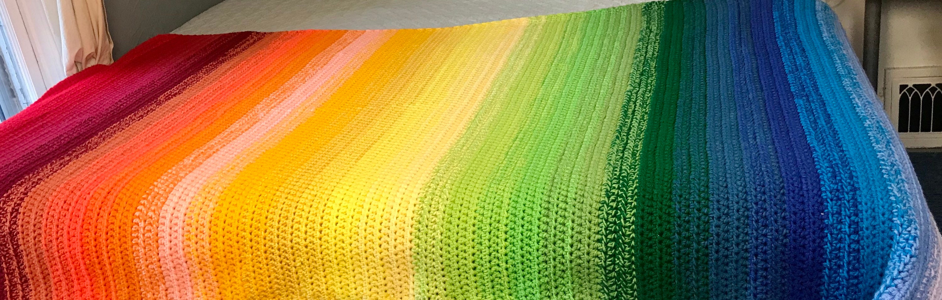 Big Larksfoot Rainbow Blanket