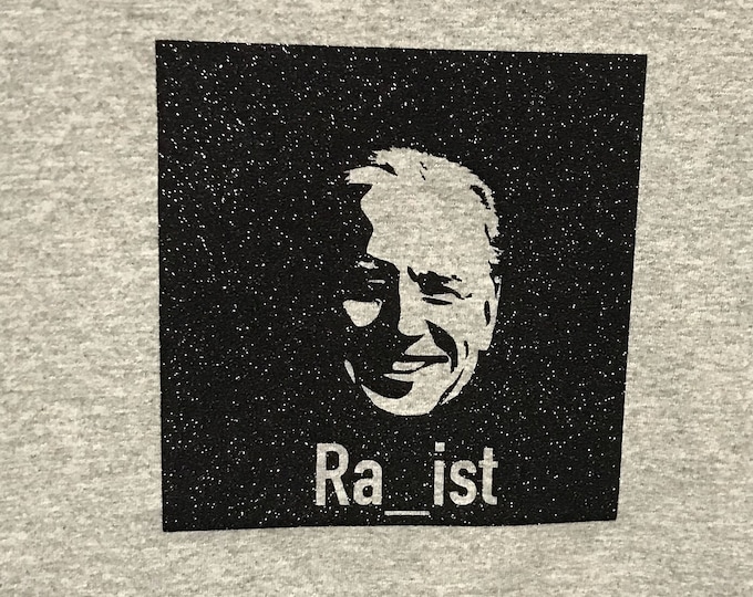 Biden Ra_ist T-Shirt Sparkly Vinyl