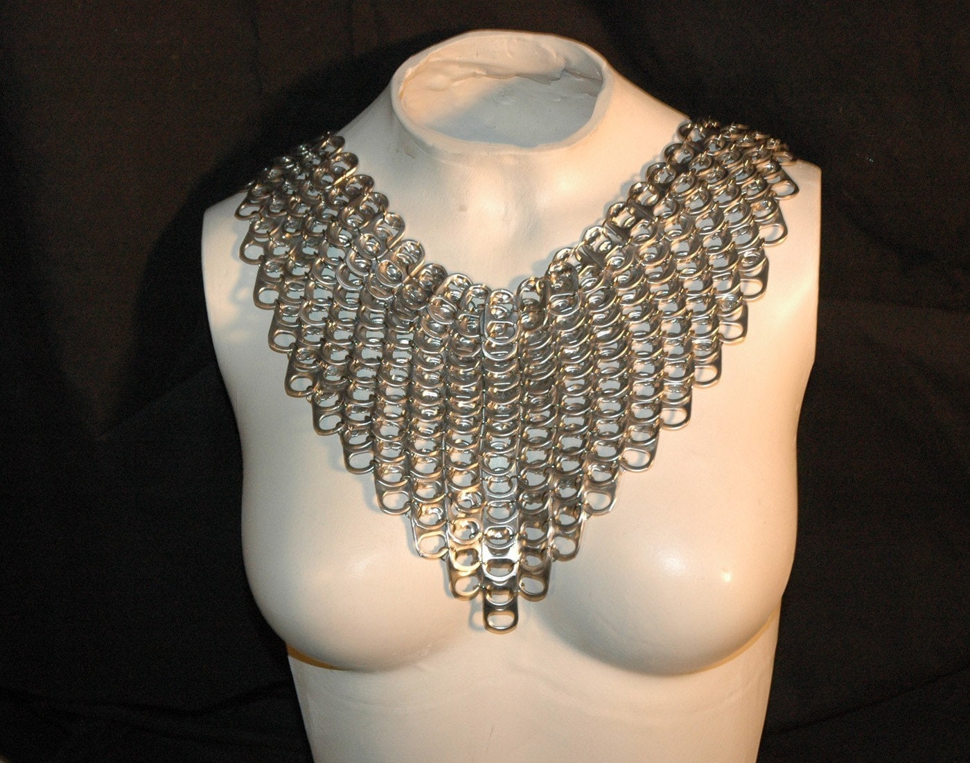 Chainmail bib necklace sale