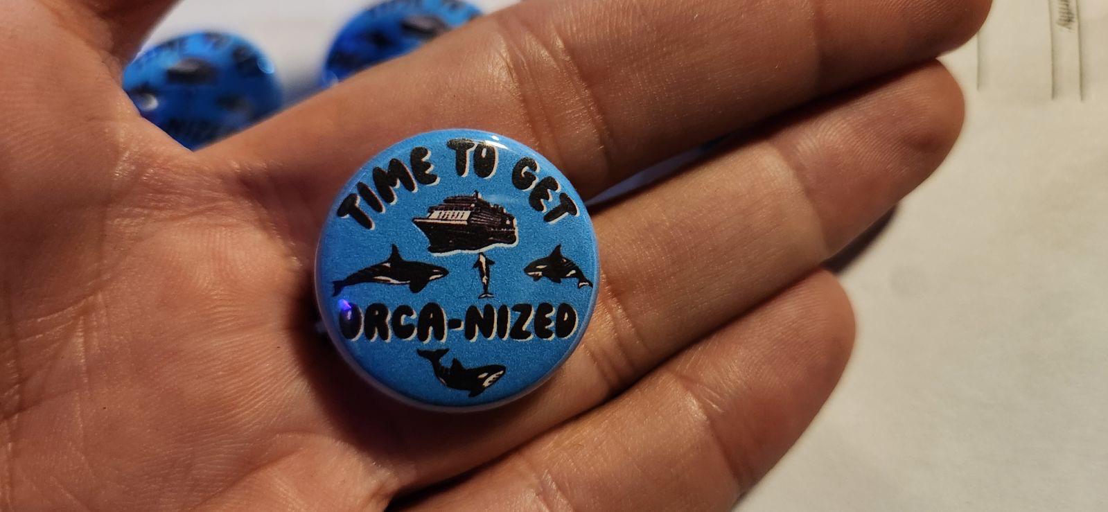 Team Orca Buttons: Political Meme Pins