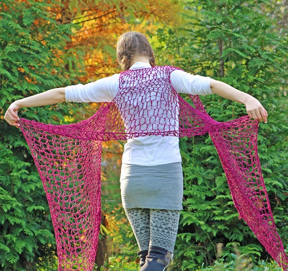 fish net shawl