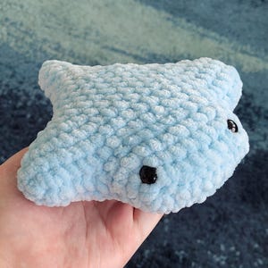 Crochet Blue Stingray Plushie
