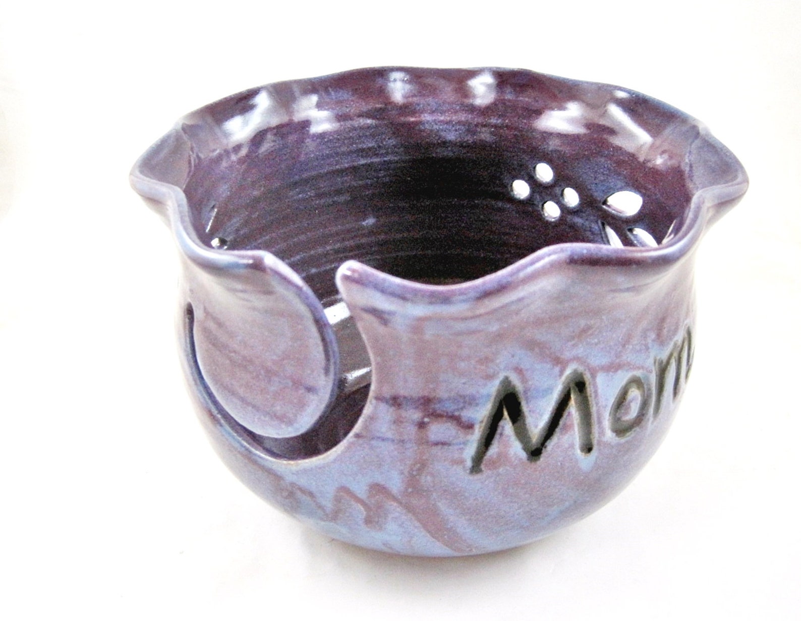 Personalized Yarn Bowl for Mom Handmade Ceramic Yarn Bowls Etsy
