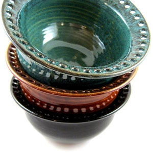 Handmade pottery Jewelry Bowl, Smart solution for earring organization, A functional gift idea for mother's day image 1