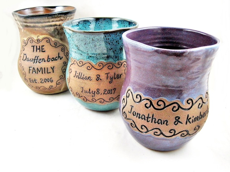 Family Established Gift Personalized Pottery Vase Gift Idea Etsy