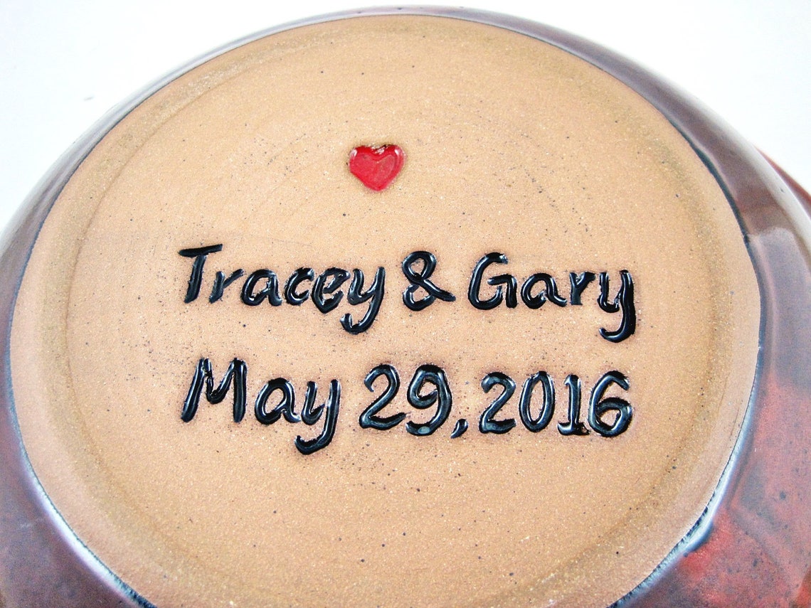 Personalized Pottery anniversary gift Customized 9th Etsy