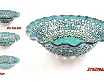 Handmade Modern pottery Fruit Bowl, A unique & Elegant Fruit Dish for Your Home Decor or gift giving - Made to order