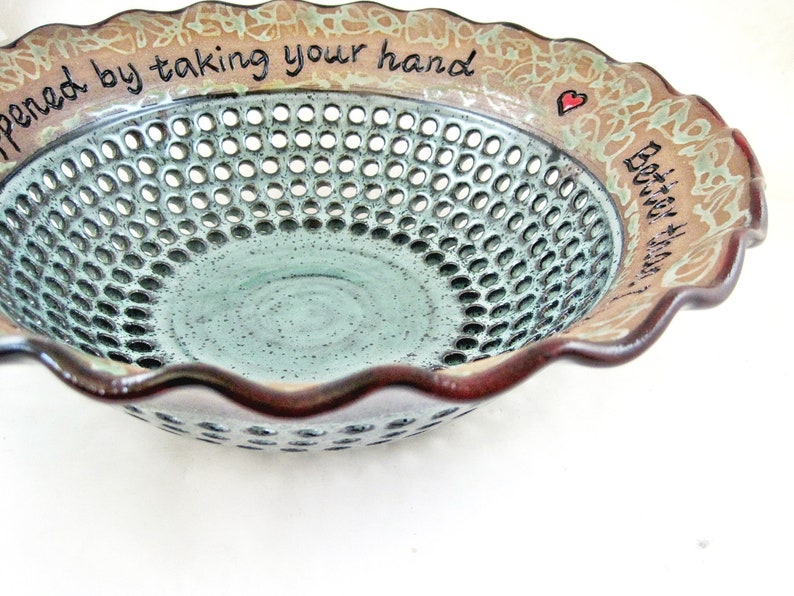 Pottery anniversary bowl 9th Anniversary gift Handmade Etsy