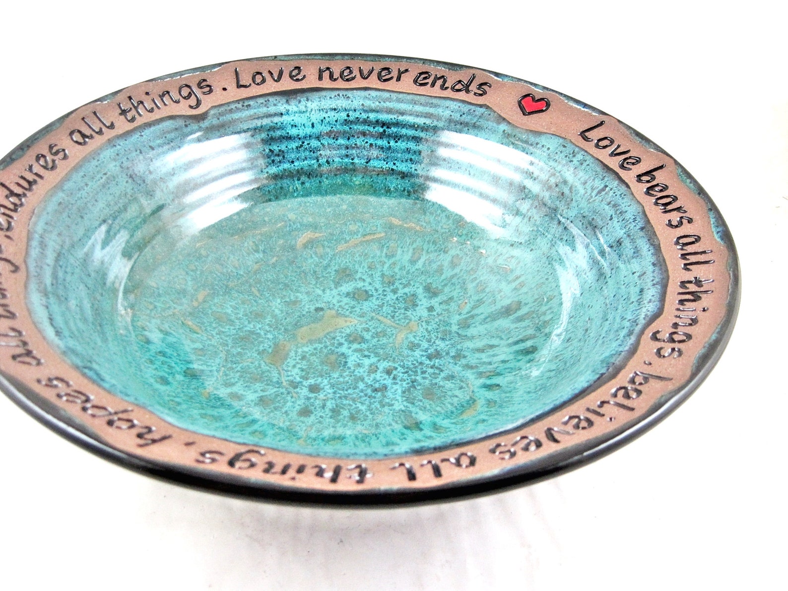 Blessing bowl Custom engraving pottery for wedding gift 9th Etsy