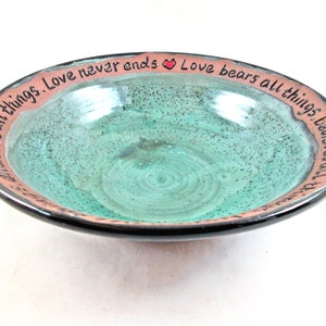 9 year wedding anniversary, 9th Anniversary gift, Anniversary gift idea, pottery anniversary bowl - In stock 537 WB