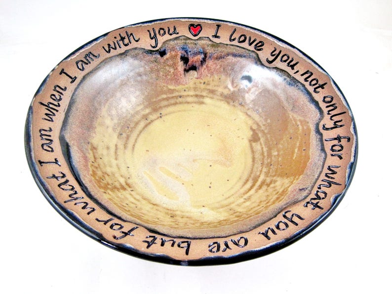 Personalized Pottery anniversary gift Customized 9th Etsy
