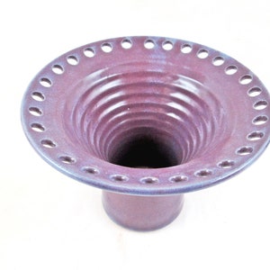 Handmade pottery Jewelry Bowl, Smart solution for earring organization, A functional gift idea for mother's day Vase-Purple