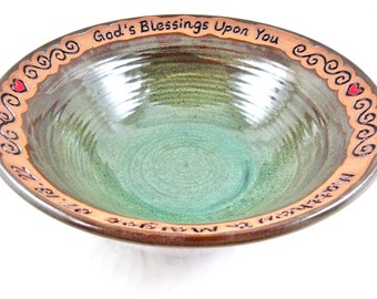 Personalized Wedding bowl, Ceramic wedding gift for the new couple