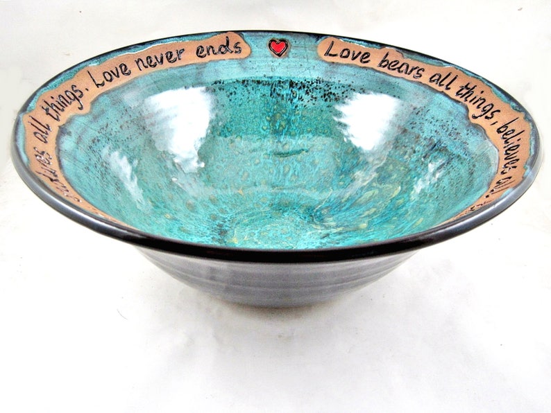 Wedding Bowl Pottery Wedding Bowl Ceramic Personalized Etsy