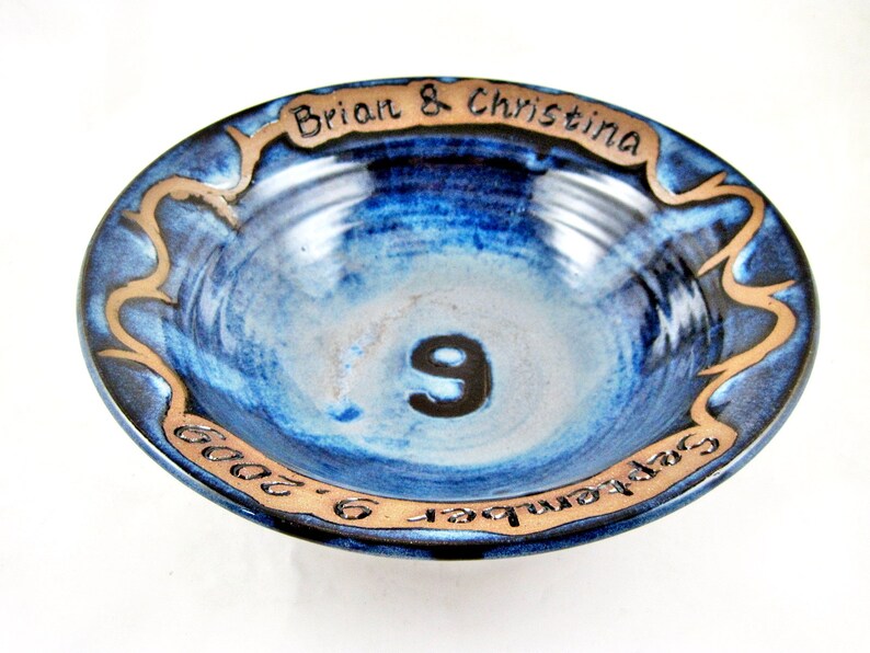 Personalized Pottery Anniversary gift for the 9th wedding Etsy