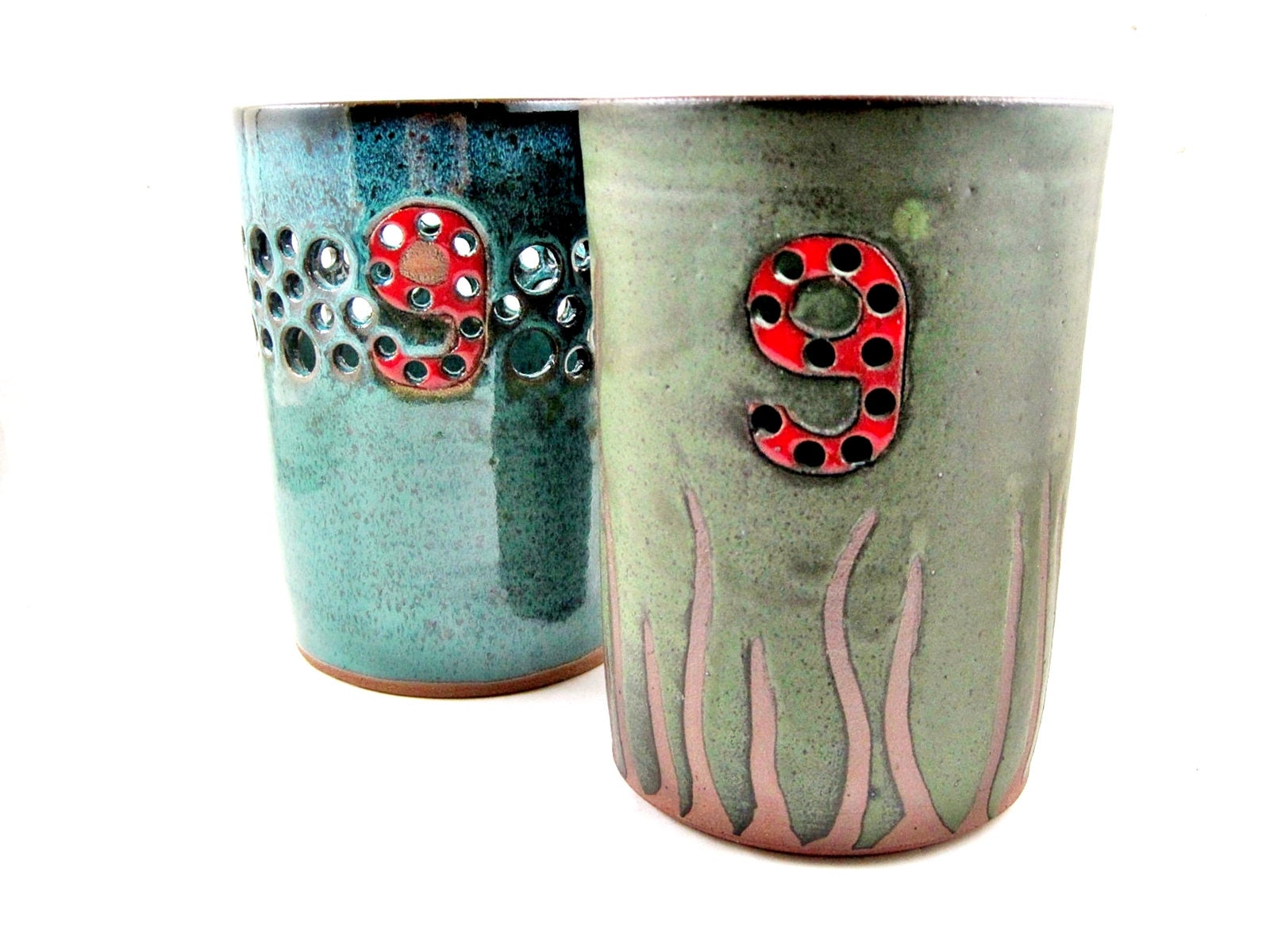 9th anniversary gift Pottery Anniversary gift flower vase Etsy