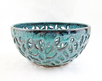 Pottery fruit bowl, modern ceramic home decor, ceramic art piece - Made to order