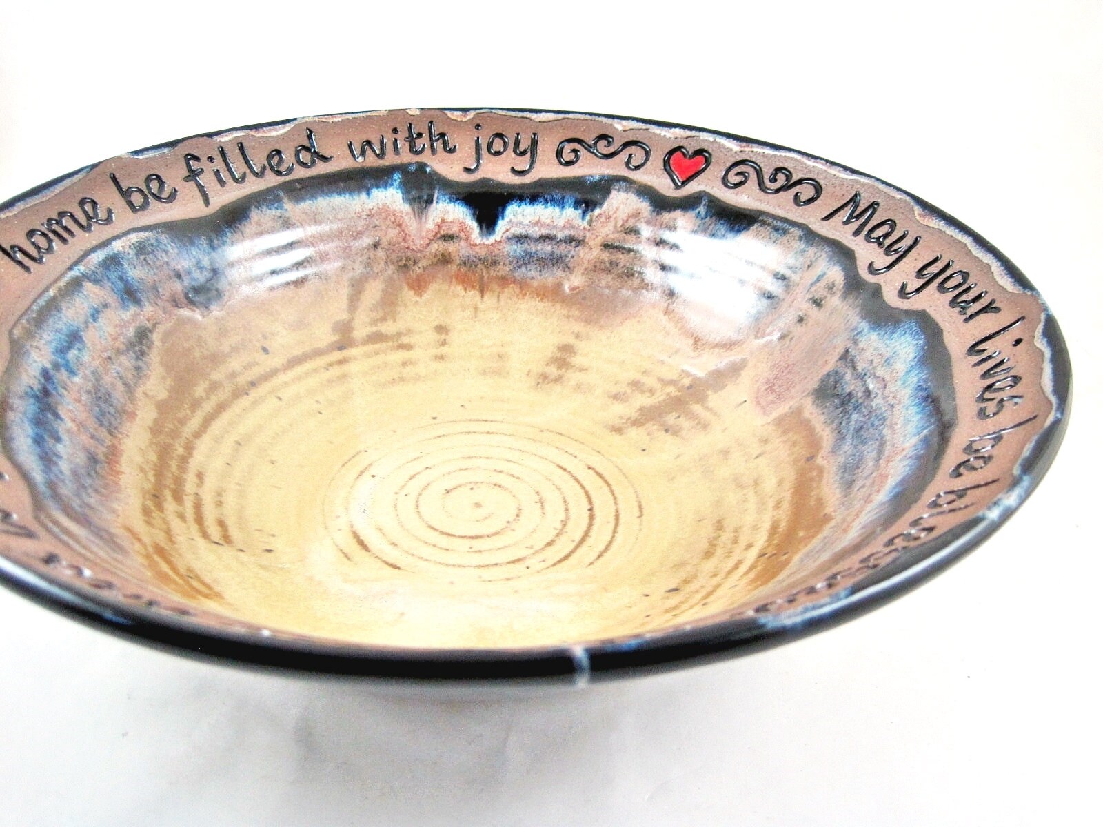 Wedding blessing bowl Handmade pottery wedding gift Etsy