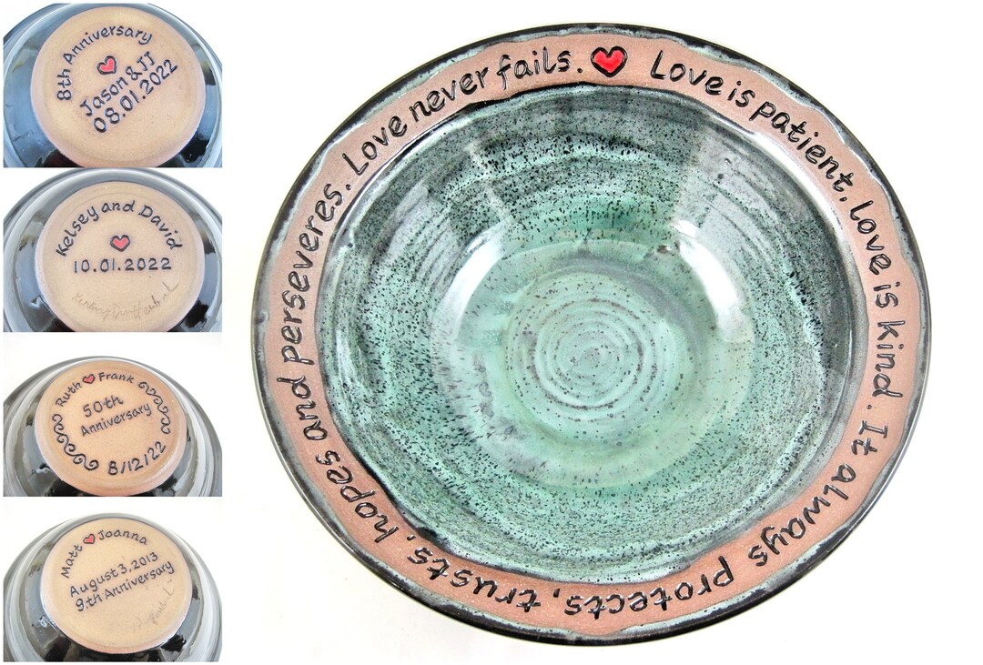 Personalized Wedding Blessing Bowl Gift Idea for the New Couple Etsy