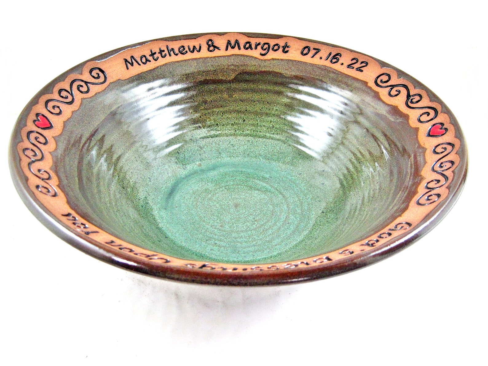 Personalized Wedding Bowl Ceramic Wedding Gift for the New Etsy