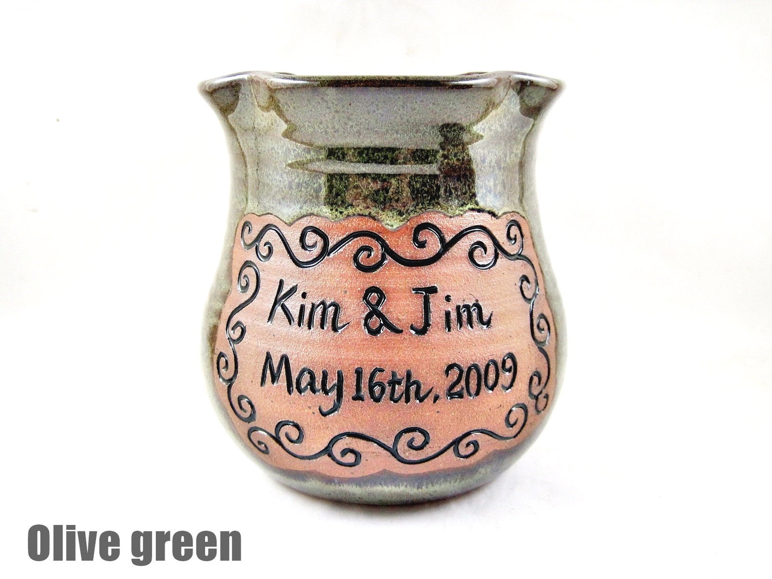 Family Established Gift Personalized Pottery Vase Gift Idea Etsy
